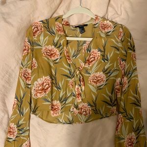Yellow Floral Blouse